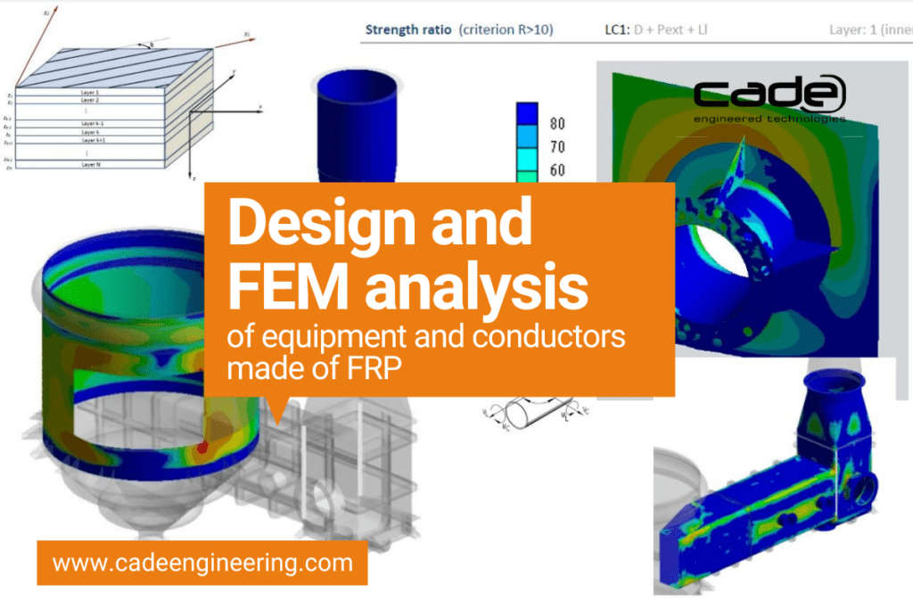Design and FEM analysis of equipment and conductors made of fiber reinforced plastic (FRP)